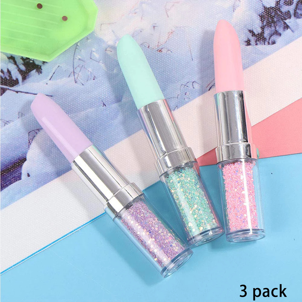 Embroidery Handicraft - Lipstick Shape Diamond Painting Pen 5D