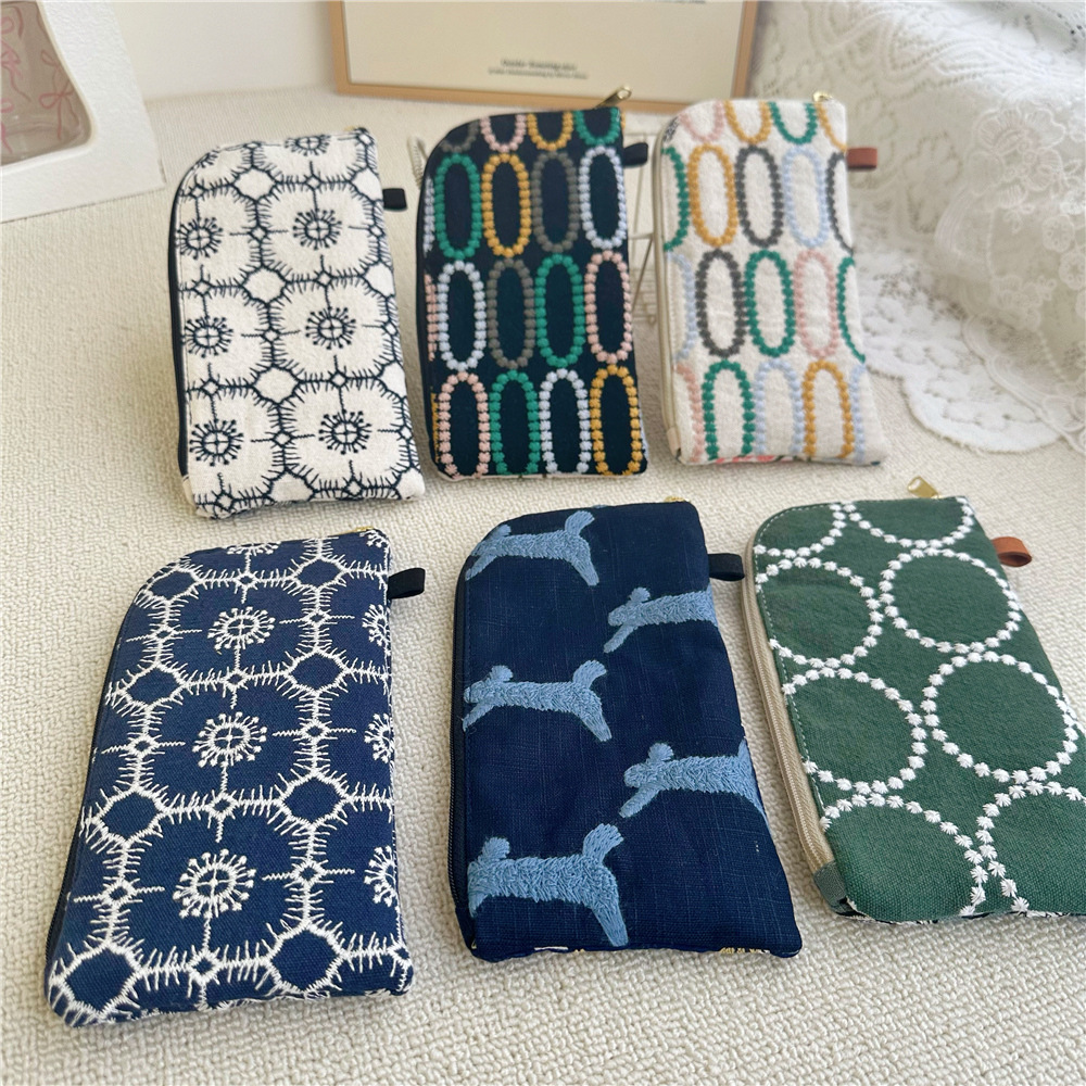 Embroidery Viewer - Ladies' Coin Purses Handmade Cotton Linen