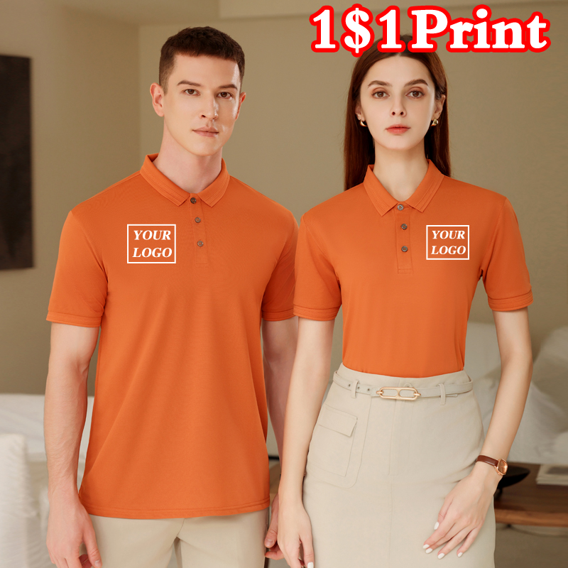 Embroidery Logo - Sports quick drying polo shirt custom