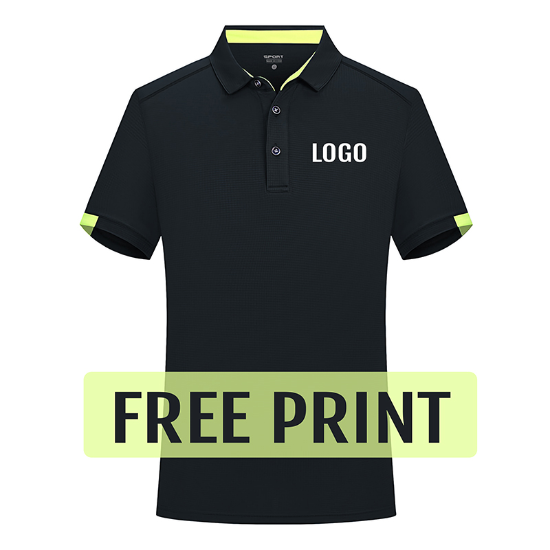 Embroidery Logo - Summer Quick Drying Polos Free Printed
