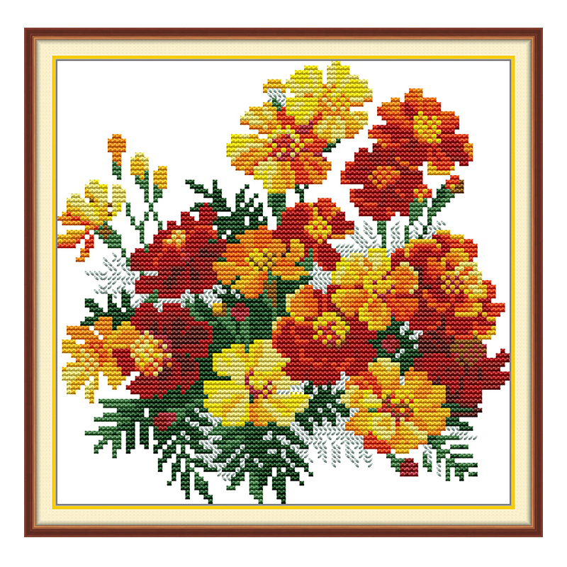 Little Yellow Flower Patterns  - Embroidery Yellow Flower 리뷰 및 가격