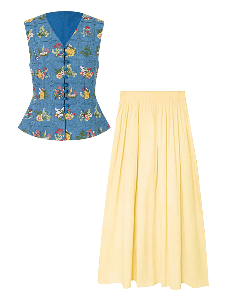 Parkyeon Retro Heavy Embroider - Embroidery Yellow Flower 리뷰 및 가격