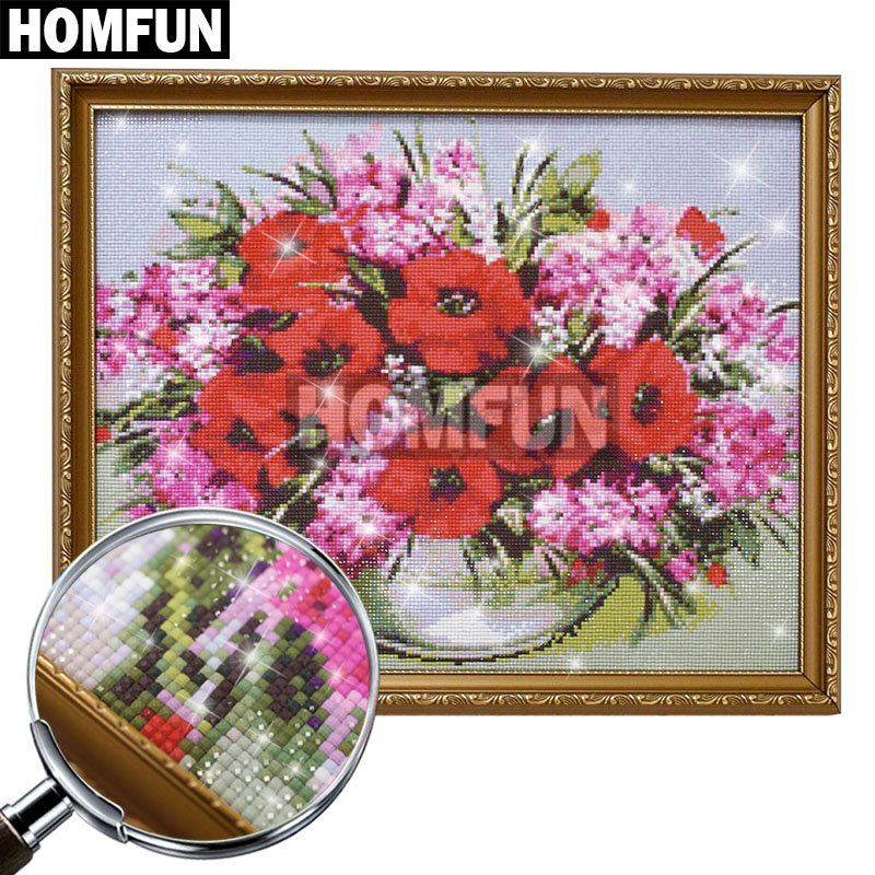 HOMFUN 5D DIY Diamond Painting - Embroidery Yellow Flower 리뷰 및 가격