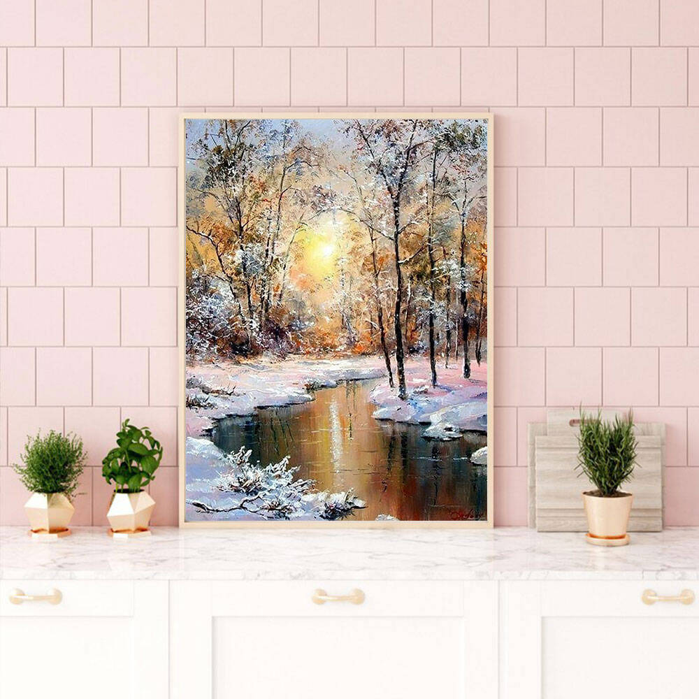 HUACAN Diamond Painting Winter - Embroidery Xmas 리뷰 및 가격