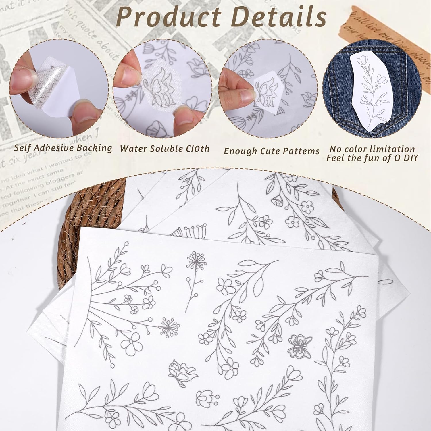 Stick & Stitch Water Soluble E - Embroidery Web 리뷰 및 가격