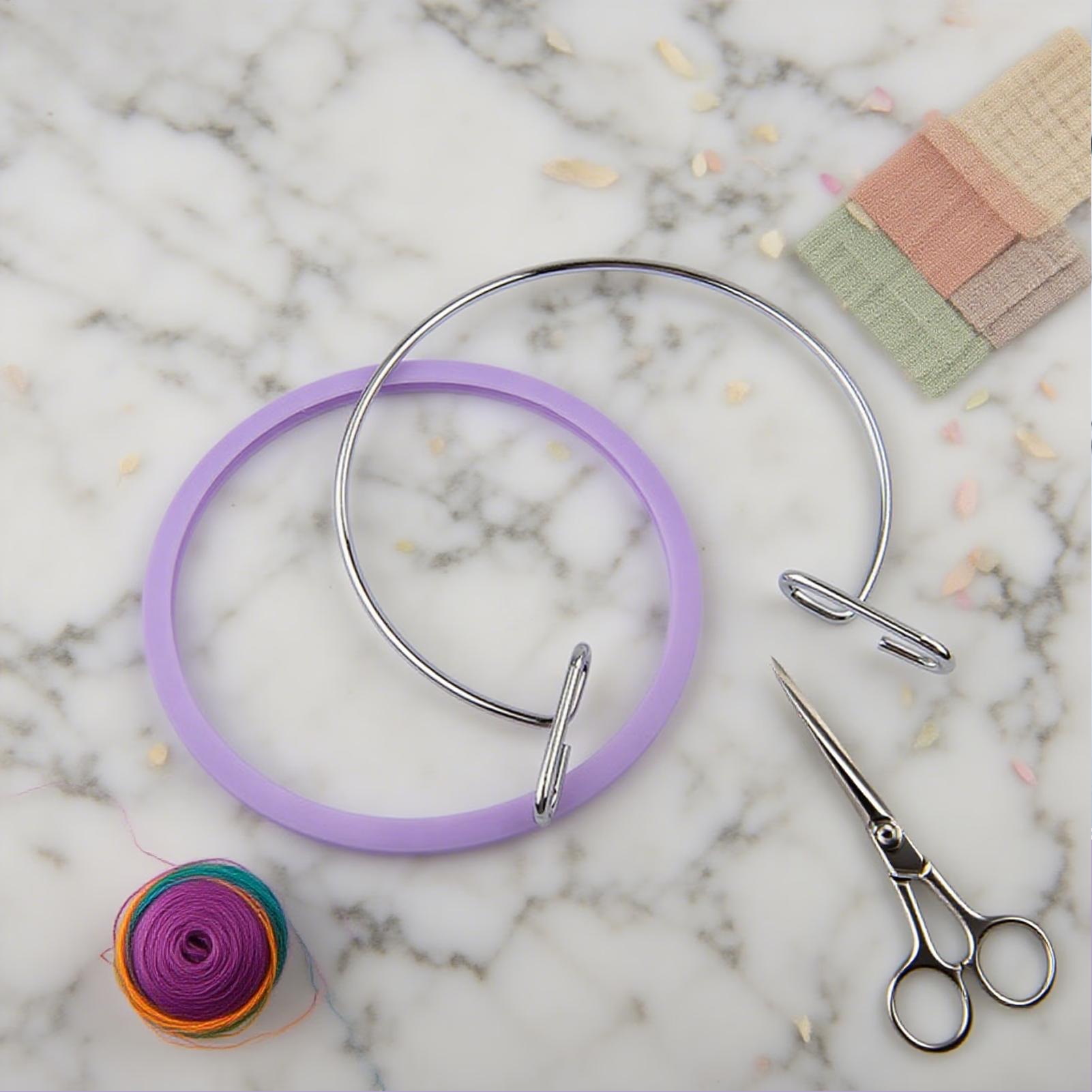 Hoop For Cross Stitching Metal - Embroidery Handicraft 리뷰 및 가격