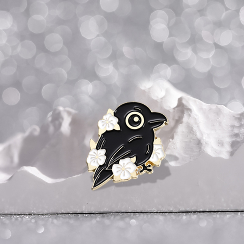 Punk Crow Wizard Enamel Pins C - Embroidery Logo 리뷰 및 가격