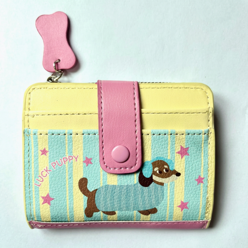 Korean Style Dachshund Embroid - Embroidery Wallet 리뷰 및 가격