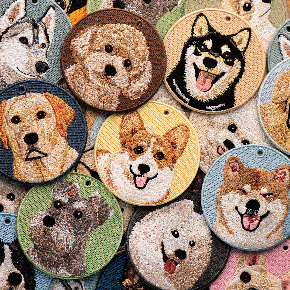 1 Piece Embroidered Dog Patch  - Embroidery Xmas 리뷰 및 가격