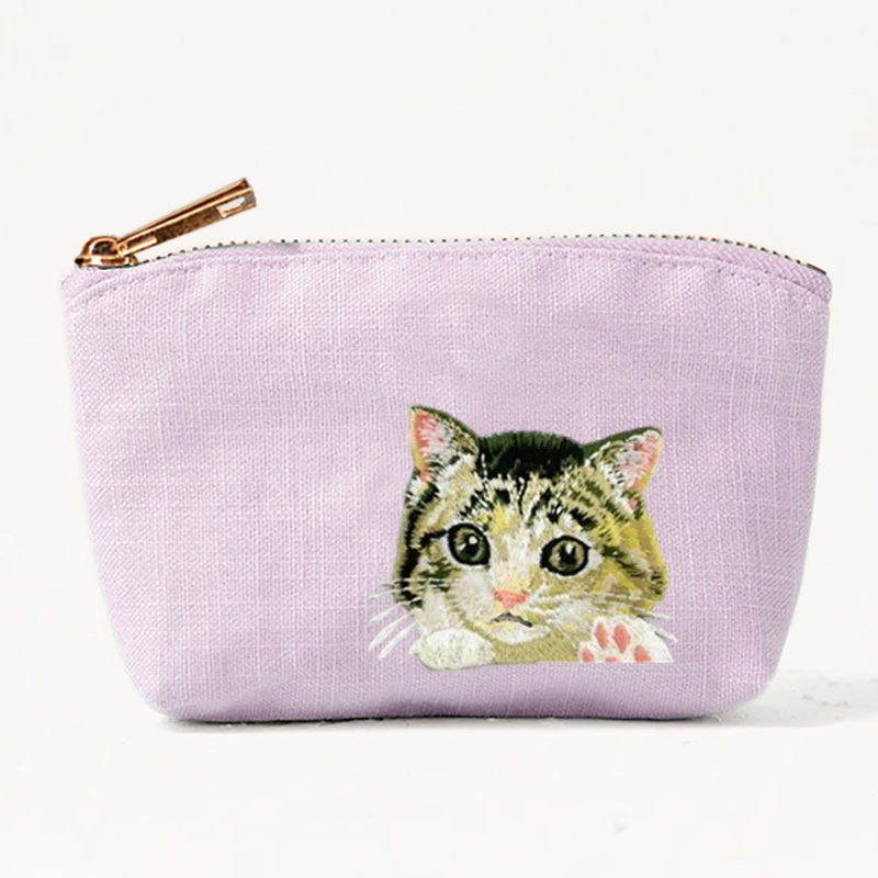 2026 new cute cat dog embroide - Embroidery Wallet 리뷰 및 가격