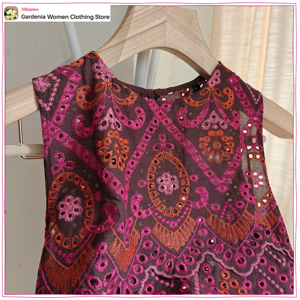 Elegant Women Embroidered Eyel - Embroidery Eyelet 리뷰 및 가격