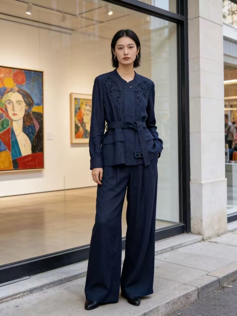 Elegant floral embroidered lin - Embroidery Xmas 리뷰 및 가격