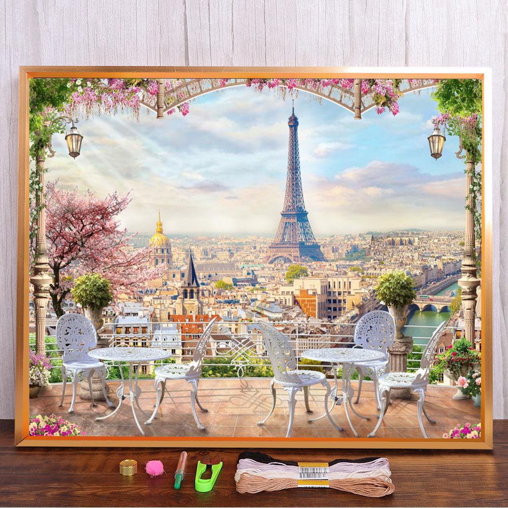 City Paris Landscape Printed W - Embroidery Web 리뷰 및 가격