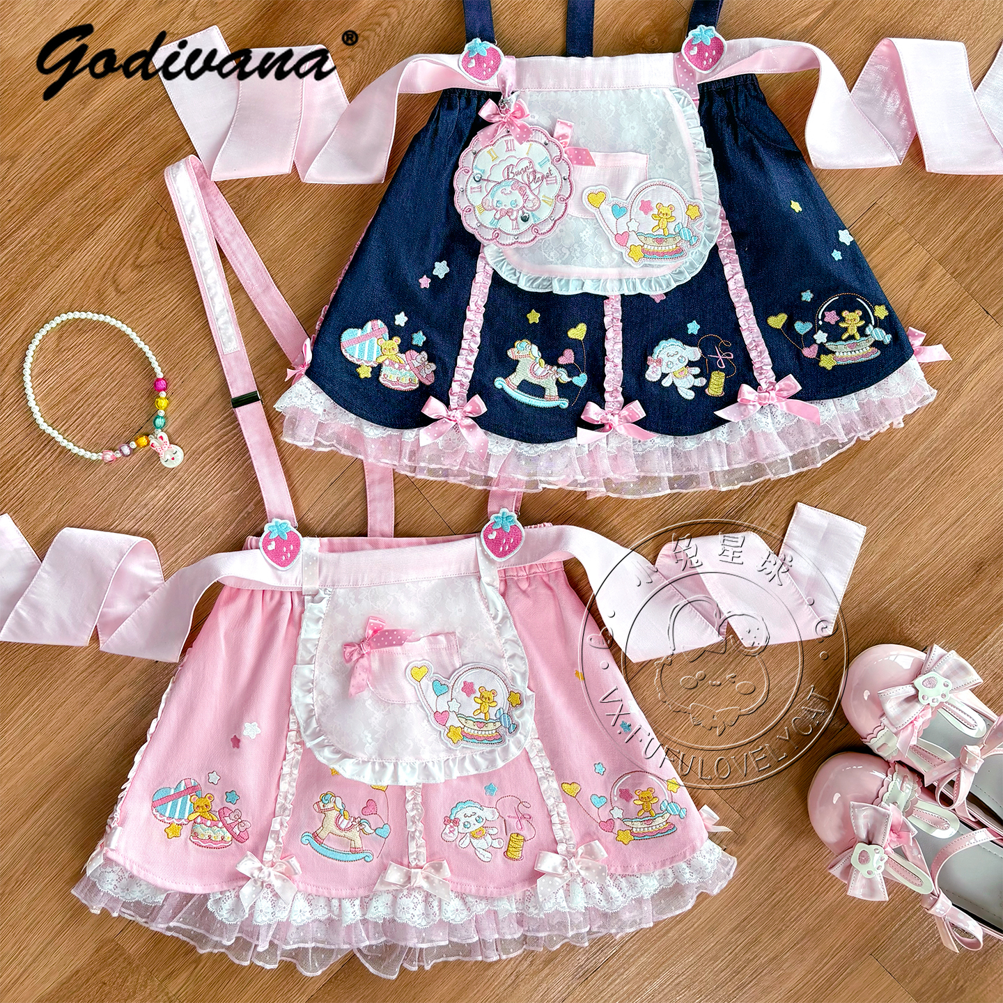 Lolita Daughters Clothes Cute  - Embroidery Cotton Shirt 리뷰 및 가격