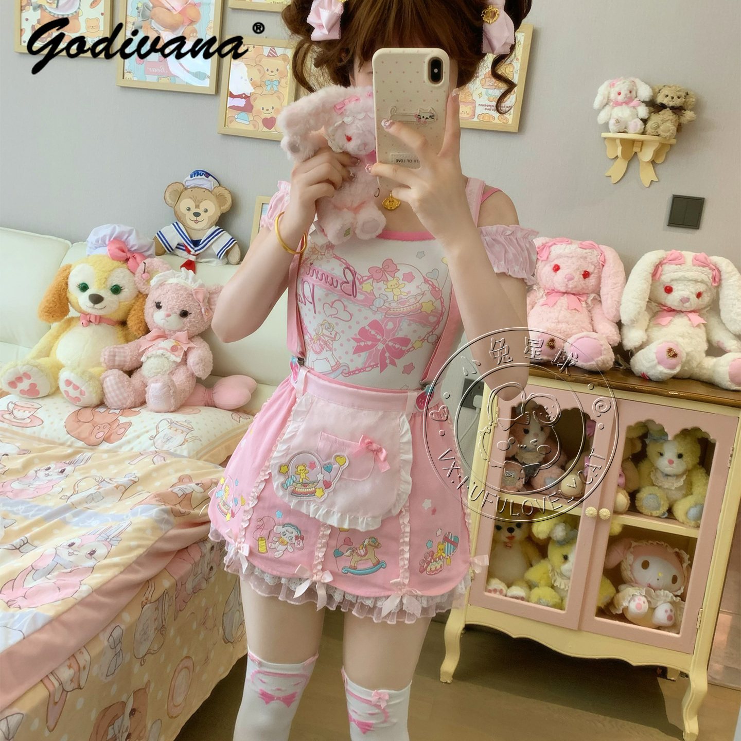 Lolita Daughters Clothes Cute  - Embroidery Cotton Shirt 리뷰 및 가격