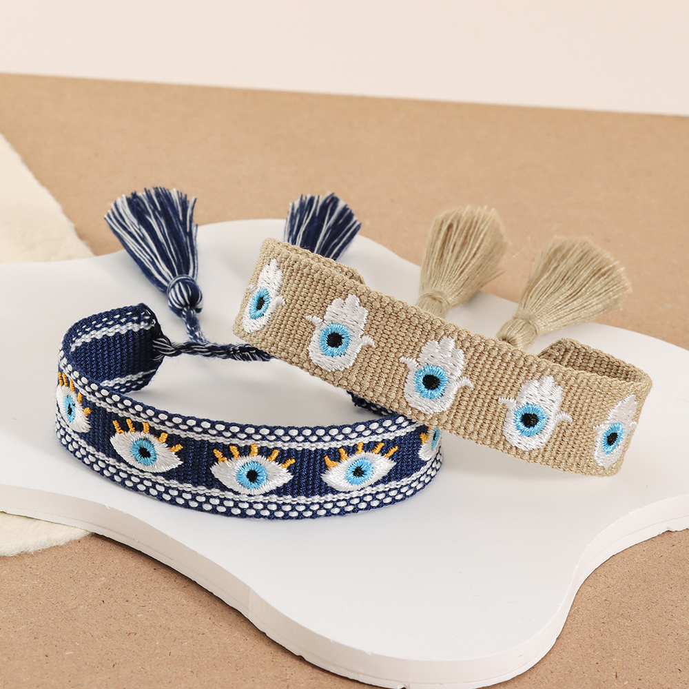 Fashion Woven Bracelets Stacka - Embroidery Eyelet 리뷰 및 가격