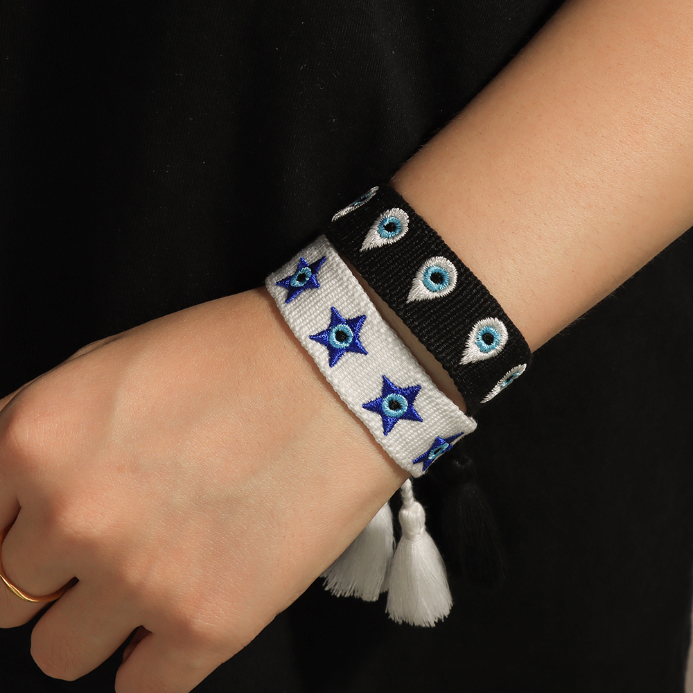 Fashion Woven Bracelets Stacka - Embroidery Eyelet 리뷰 및 가격