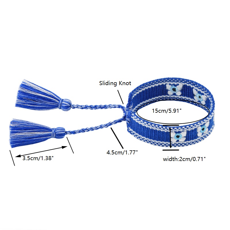 Fashion Woven Bracelets Stacka - Embroidery Eyelet 리뷰 및 가격