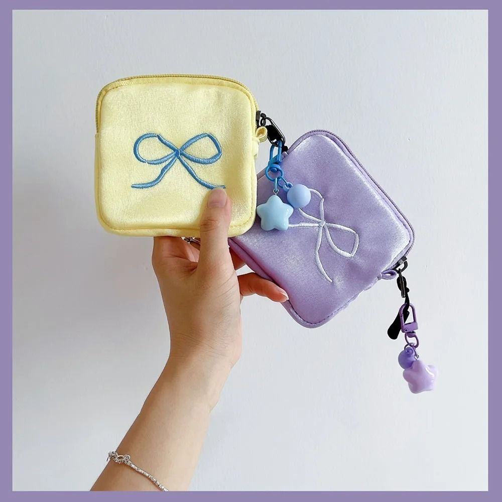 New Square Embroidery Bow Wall - Embroidery Wallet 리뷰 및 가격