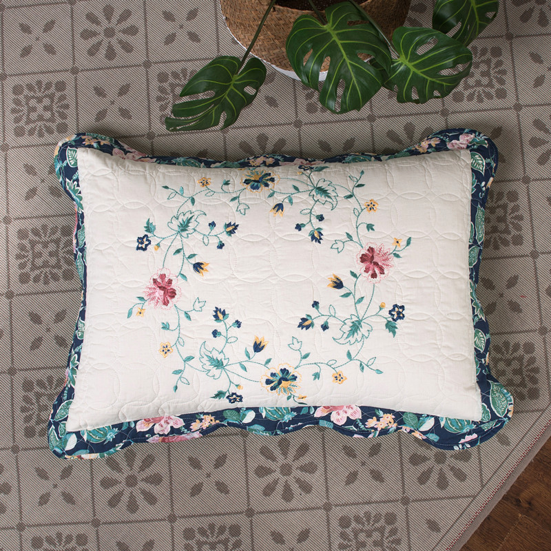 Floral Cotton Quilt Set, Quilt - Embroidery Quilt Cover 리뷰 및 가격