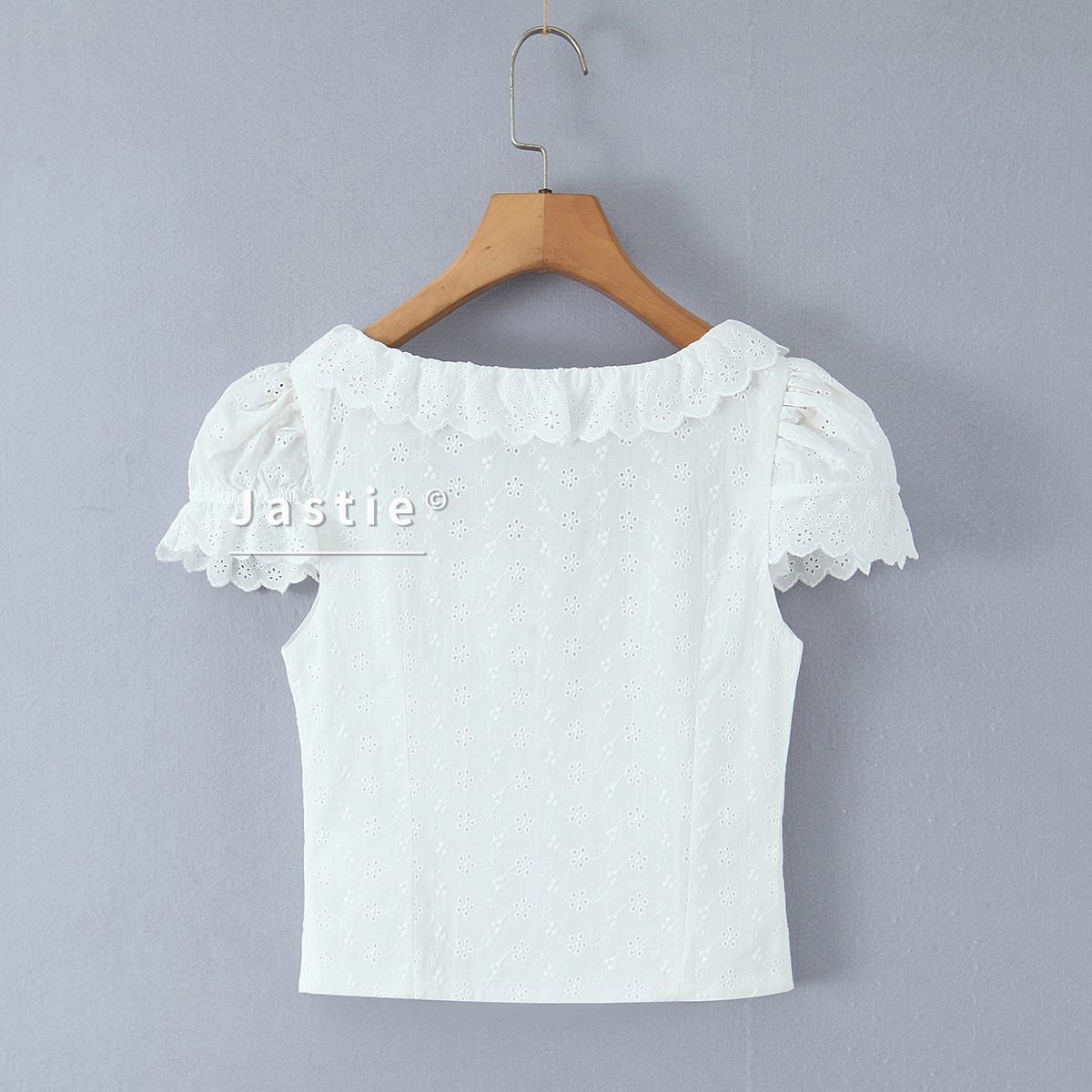 White Embroidery Crop Top Wome - Embroidery Eyelet 리뷰 및 가격