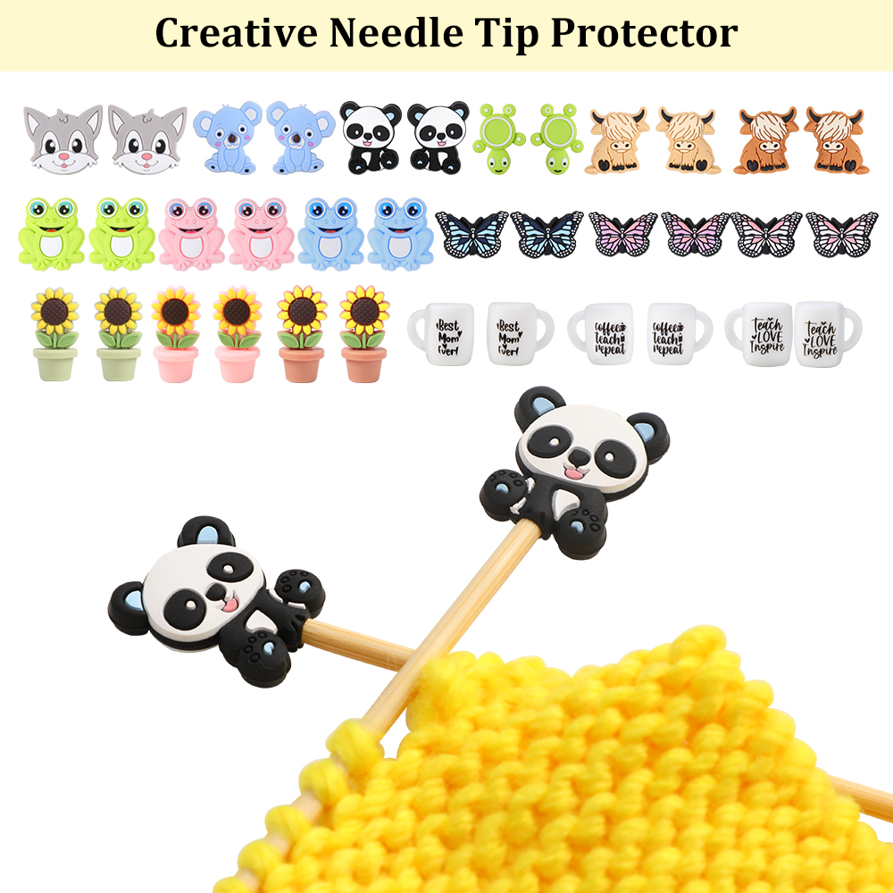 Knitting Needle Stoppers Needl - Embroidery Quilt Cover 리뷰 및 가격