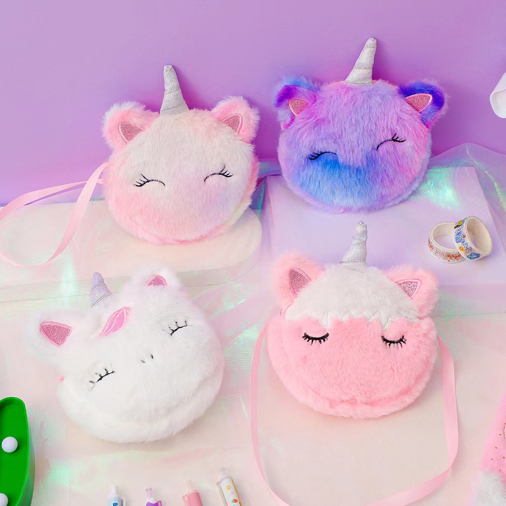 Kids Fashion Plush Shoulder Ba - Embroidery Wallet 리뷰 및 가격