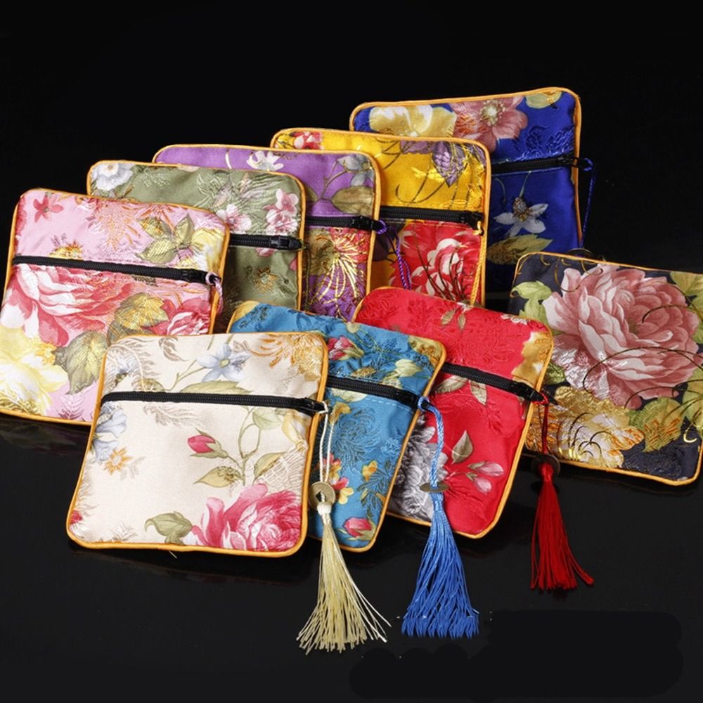 Cloth Embroidery Coin Pouch Fl - Embroidery Wallet 리뷰 및 가격