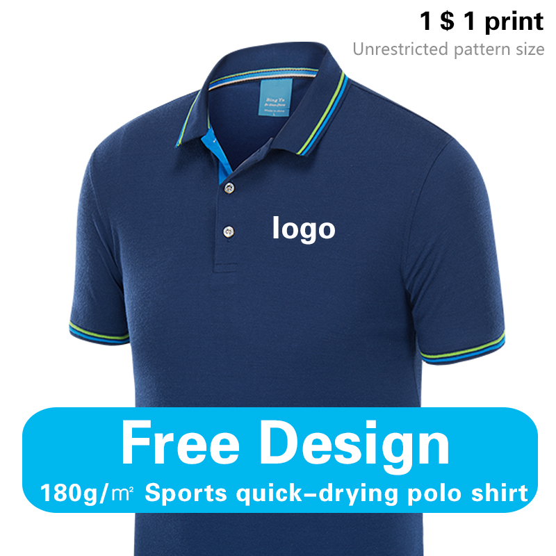 Summer Polo Shirt With Printed - Embroidery Logo 리뷰 및 가격
