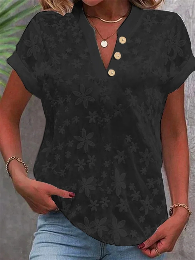 Cropped Shirt White Lace Blous - Embroidery Eyelet 리뷰 및 가격