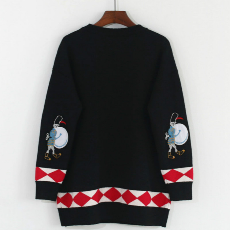 Winter Runway Sweater Women Lu - Embroidery Xmas 리뷰 및 가격