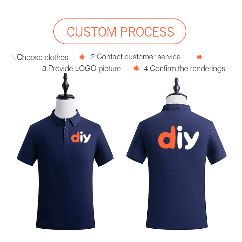 Personality Customization polo - Embroidery Cotton Shirt 리뷰 및 가격