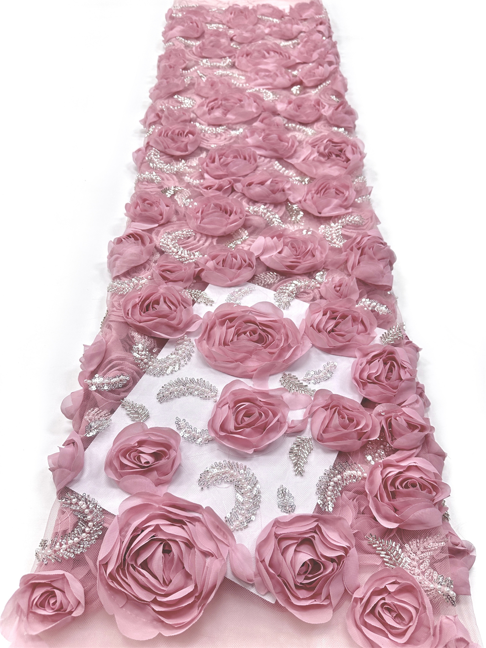 High quality,Beads With 3D Flo - Embroidery Net Fabric 리뷰 및 가격