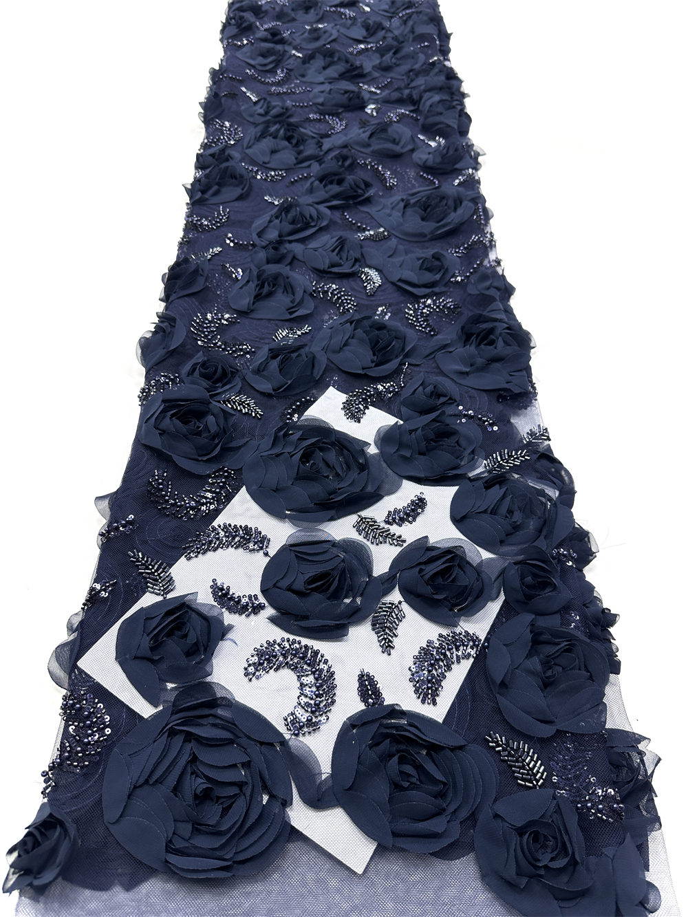 High quality,Beads With 3D Flo - Embroidery Net Fabric 리뷰 및 가격