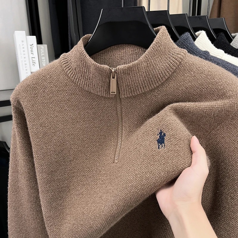 High end zipper stand up colla - Embroidery Logo 리뷰 및 가격