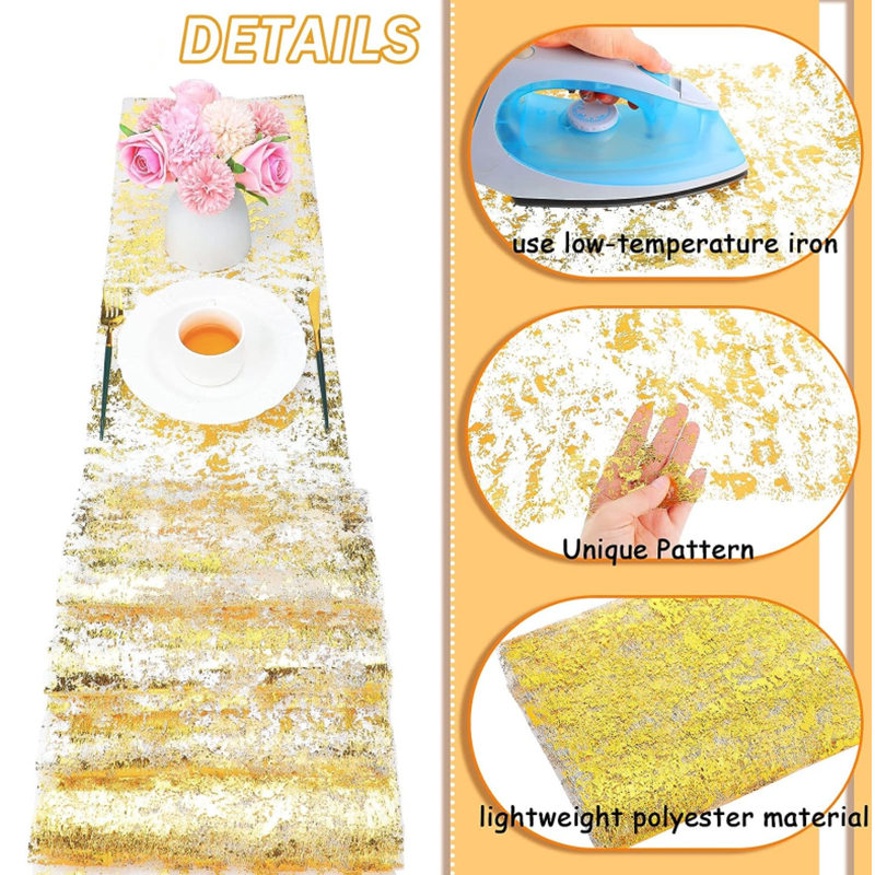 New 2/1Pack Sparkle Table Runn - Embroidery Xmas 리뷰 및 가격