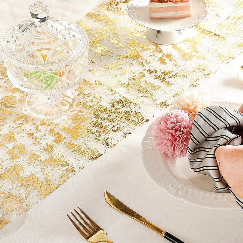 New 2/1Pack Sparkle Table Runn - Embroidery Xmas 리뷰 및 가격