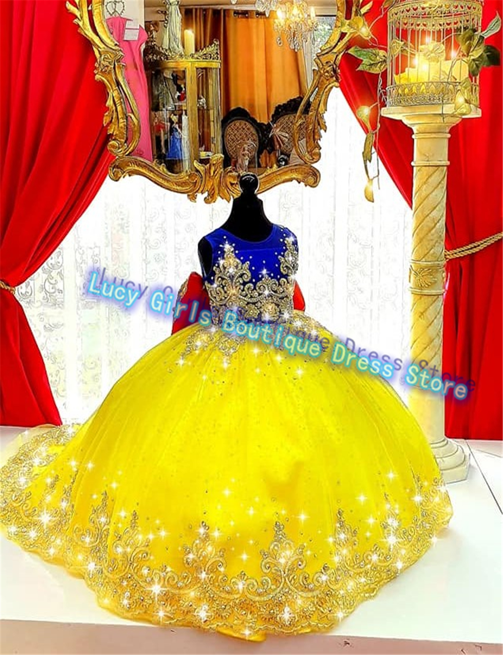 Luxuriously Yellow Flower Girl - Embroidery Yellow Flower 리뷰 및 가격