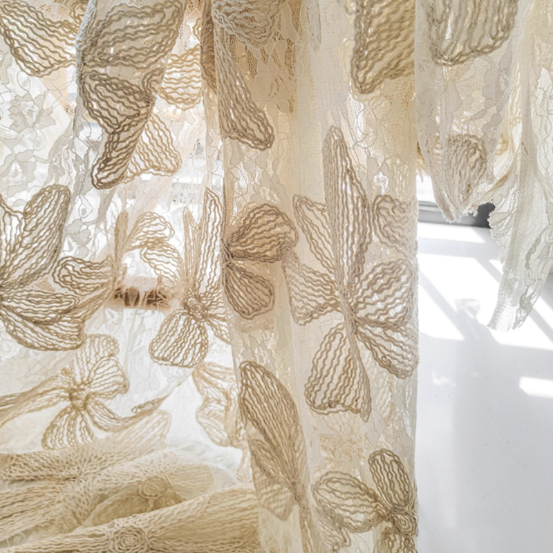 Cotton Thread Lace Jacquard Th - Embroidery Net Fabric 리뷰 및 가격