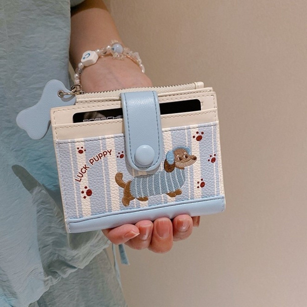Korean Style Dachshund Embroid - Embroidery Wallet 리뷰 및 가격