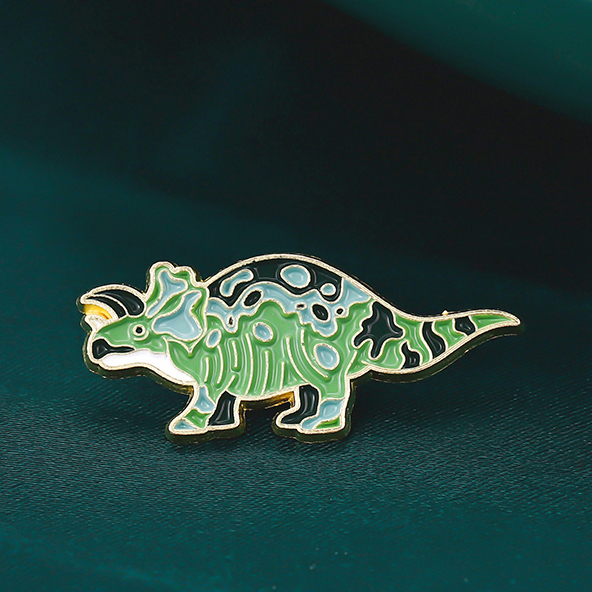 Colorful Dino Enamel Pins Cust - Embroidery Logo 리뷰 및 가격