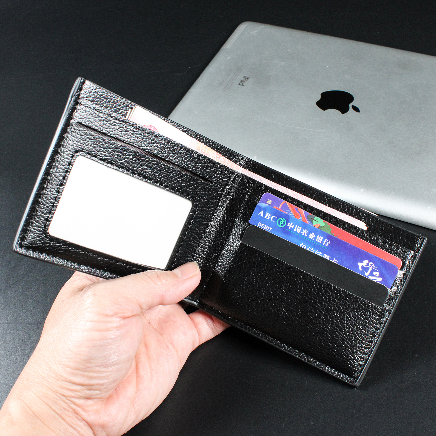Fashion Men's Solid Color Hori - Embroidery Wallet 리뷰 및 가격