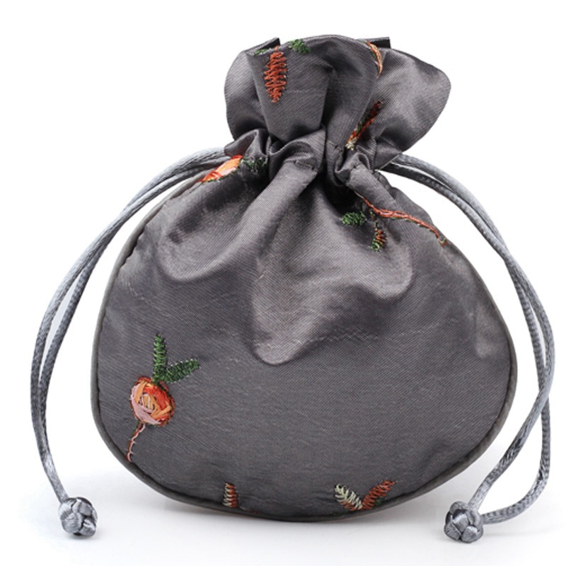 Silk Brocade Satin Drawstring  - Embroidery Xmas 리뷰 및 가격