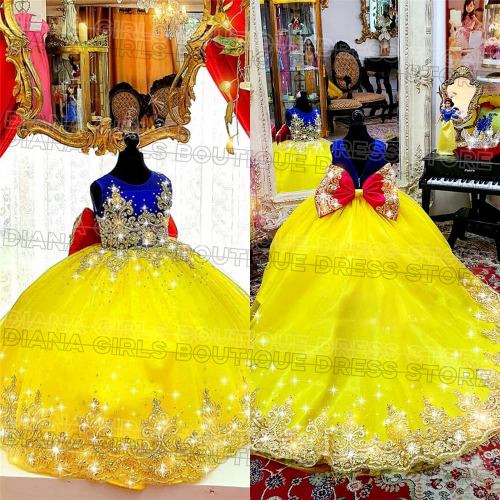 Gorgeous Yellow Flower Girl Dr - Embroidery Yellow Flower 리뷰 및 가격