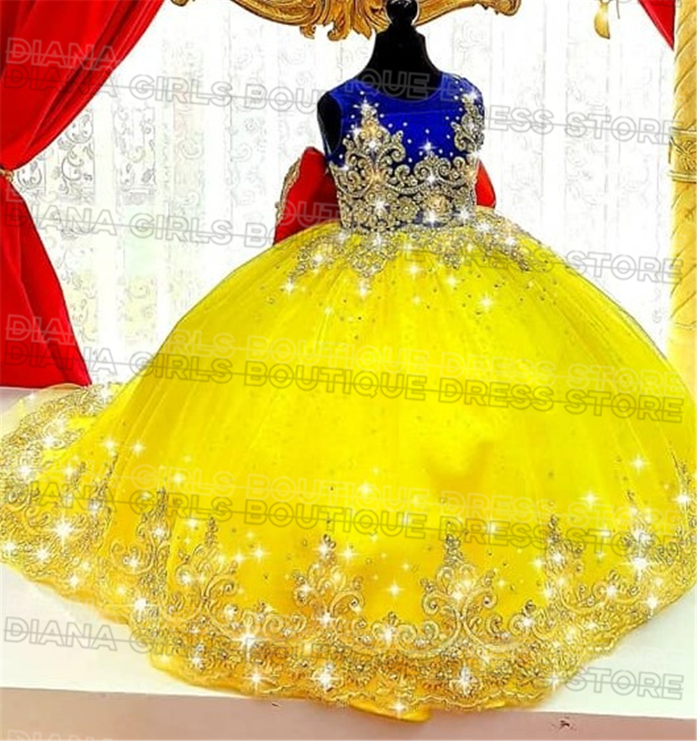 Gorgeous Yellow Flower Girl Dr - Embroidery Yellow Flower 리뷰 및 가격