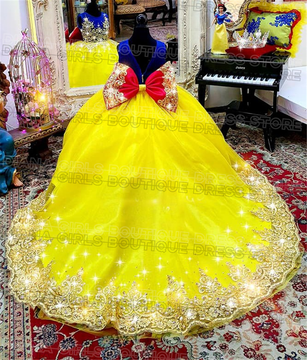 Gorgeous Yellow Flower Girl Dr - Embroidery Yellow Flower 리뷰 및 가격