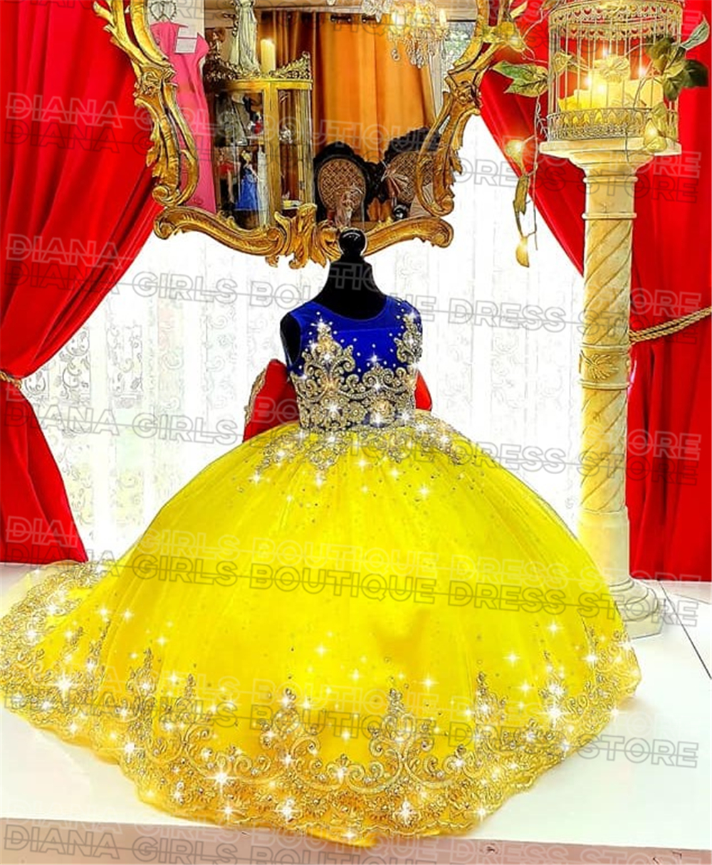 Gorgeous Yellow Flower Girl Dr - Embroidery Yellow Flower 리뷰 및 가격