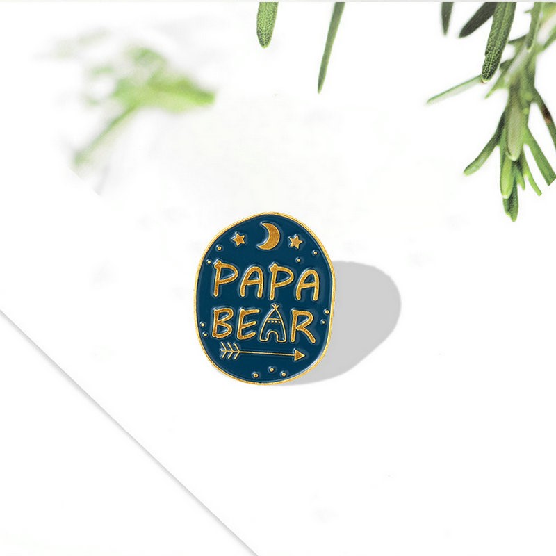 Mama Papa Bear Enamel Pins Cus - Embroidery Logo 리뷰 및 가격