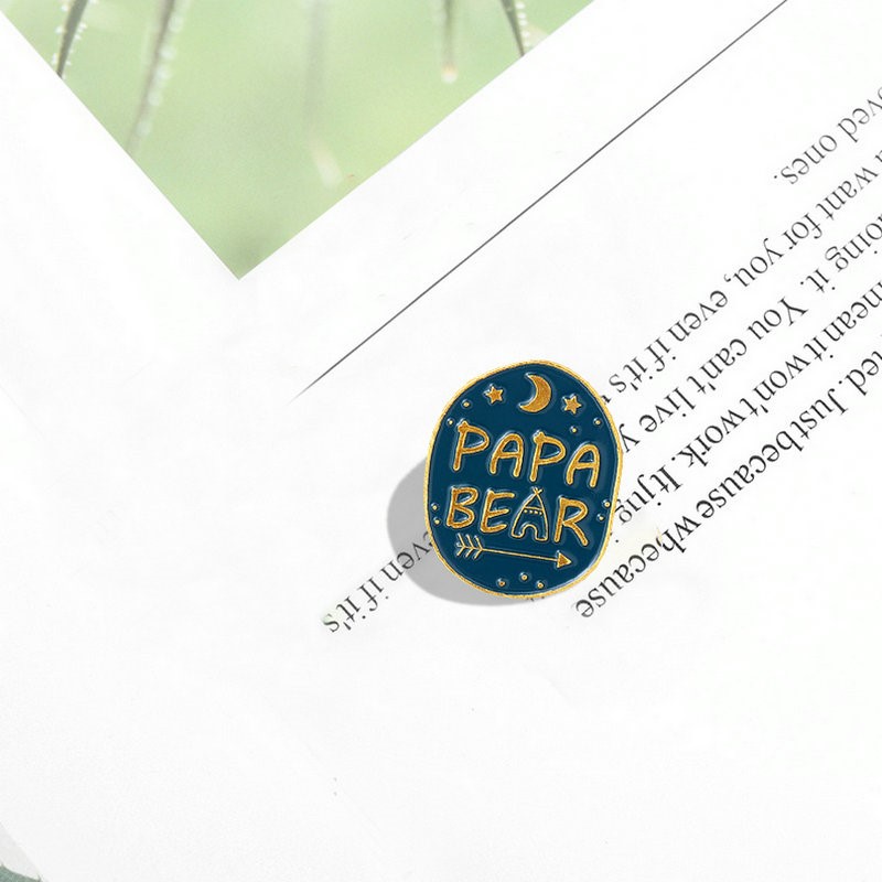 Mama Papa Bear Enamel Pins Cus - Embroidery Logo 리뷰 및 가격