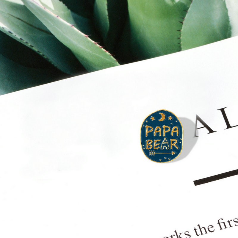 Mama Papa Bear Enamel Pins Cus - Embroidery Logo 리뷰 및 가격